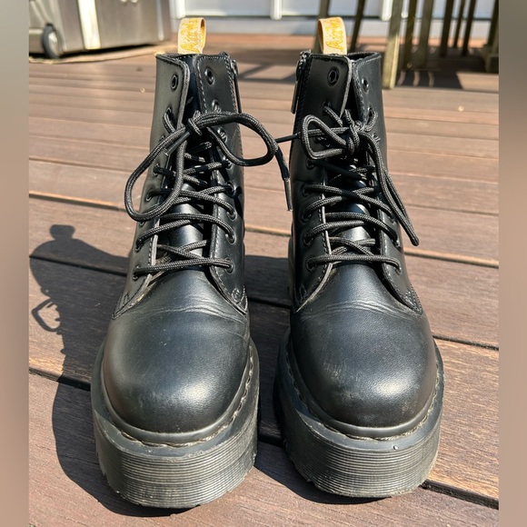 Dr Martens Vegan Jadon II Boot Mono Platforms EUC - Picture 6 of 8
